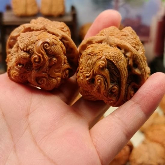 开****核桃把件蛤蟆头四大神兽