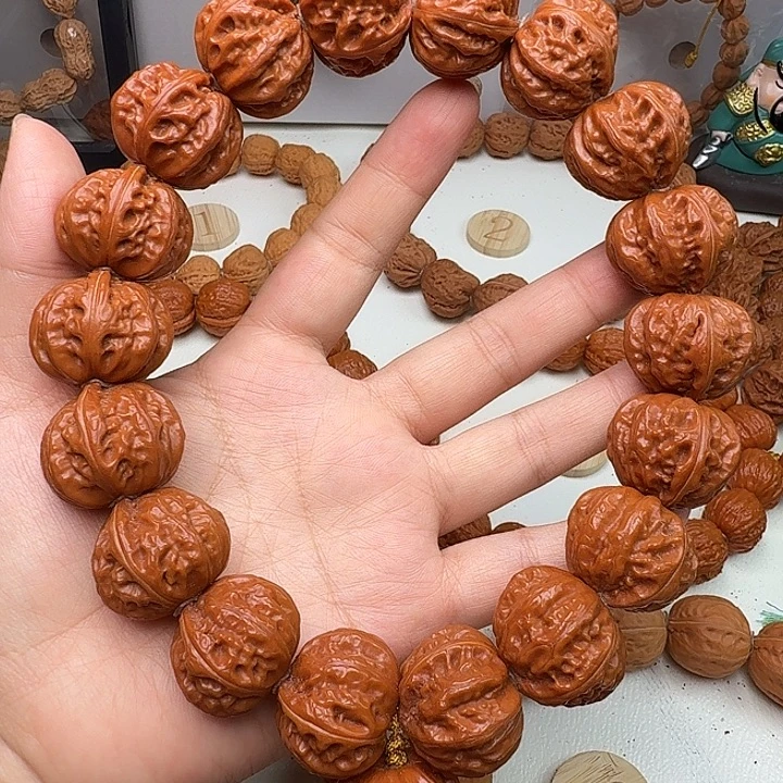 手串文玩核桃粗筋八棱手持