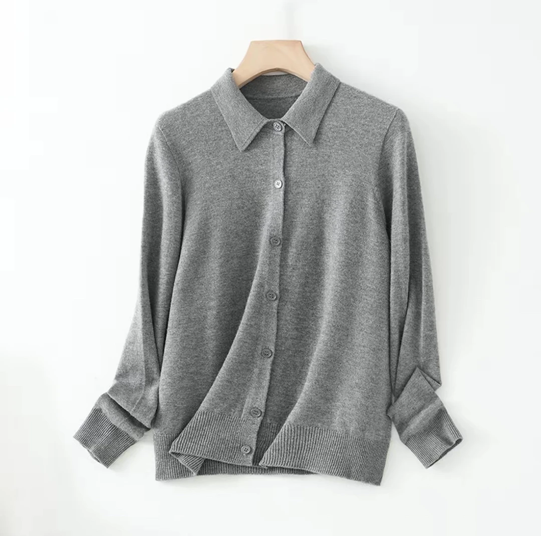 #好品质#女士翻领秋冬羊毛针织打底衫时尚百搭 #可机洗