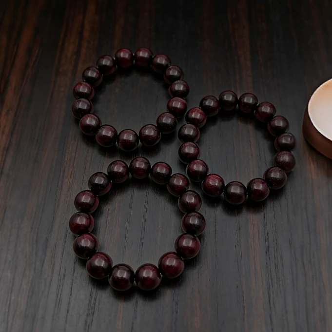 【岁龙甄选】小叶紫檀带金星手串 卡1.5（多样性发一件）