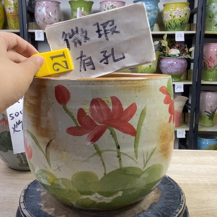 景德镇高温陶瓷花盆