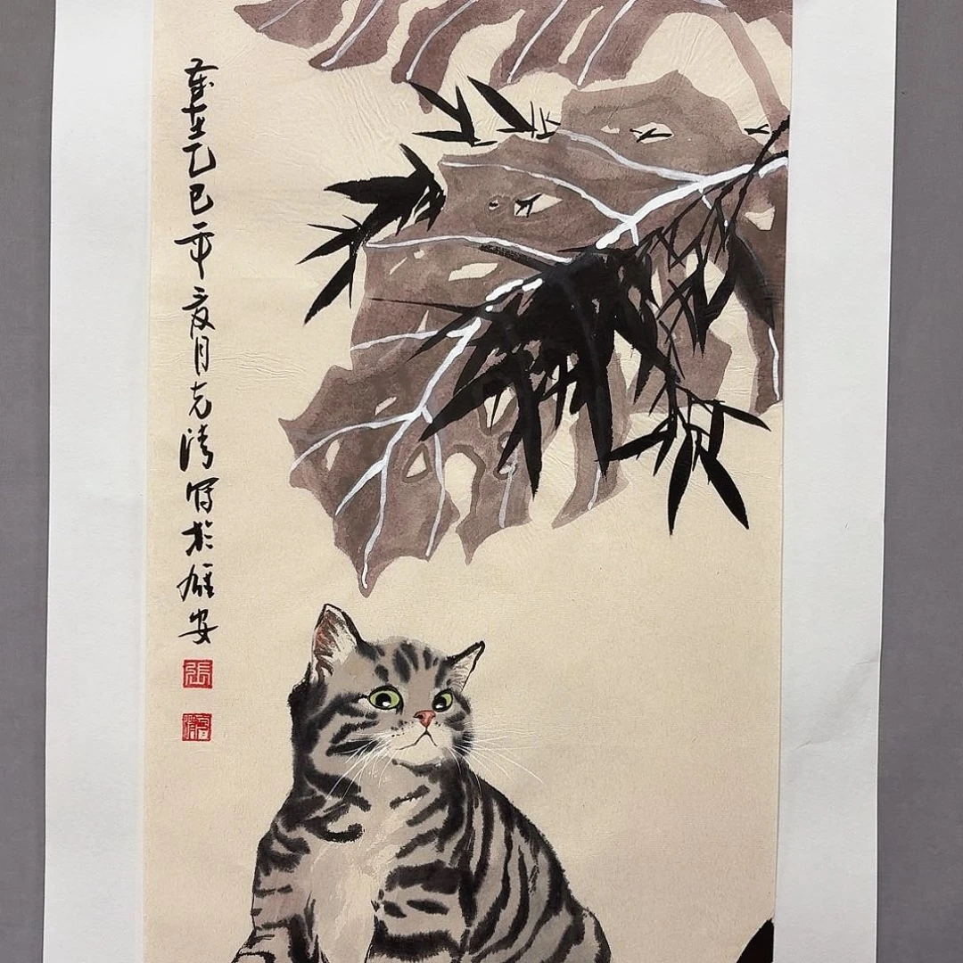 国画亲笔手绘放心去藏