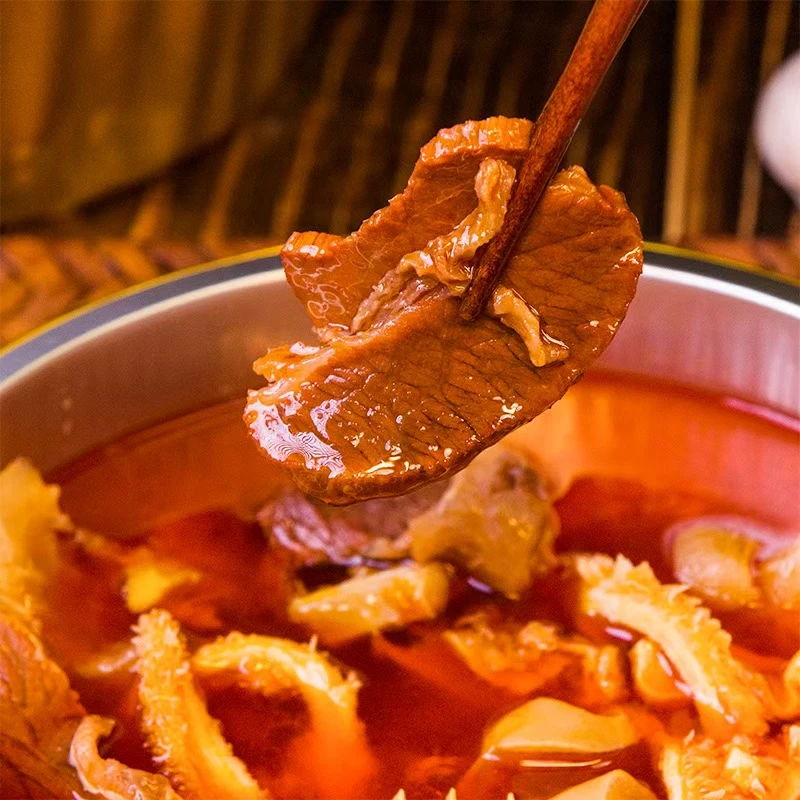 湖南新化三大碗三合汤辣卤牛三鲜【带牛血】