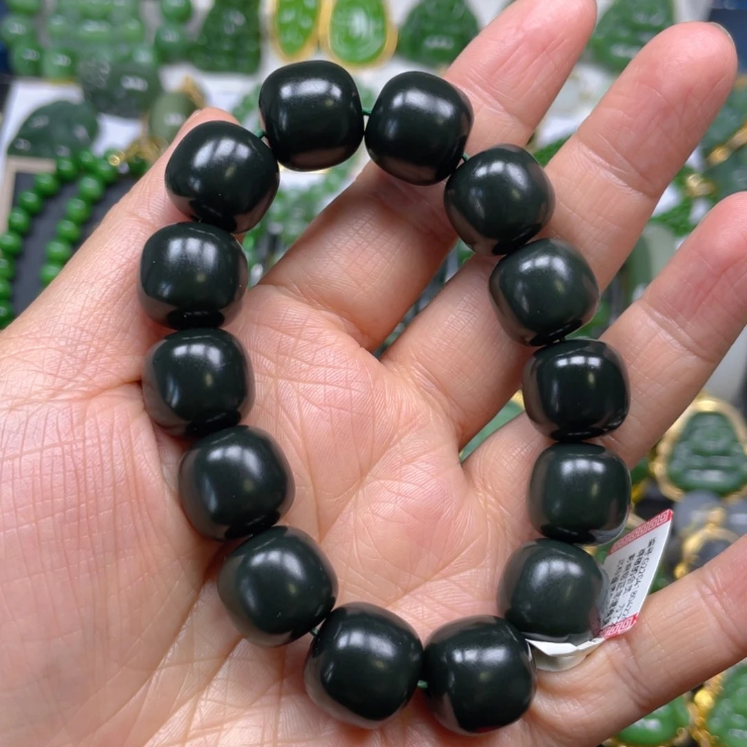 和田玉（青玉）颈饰未镶嵌