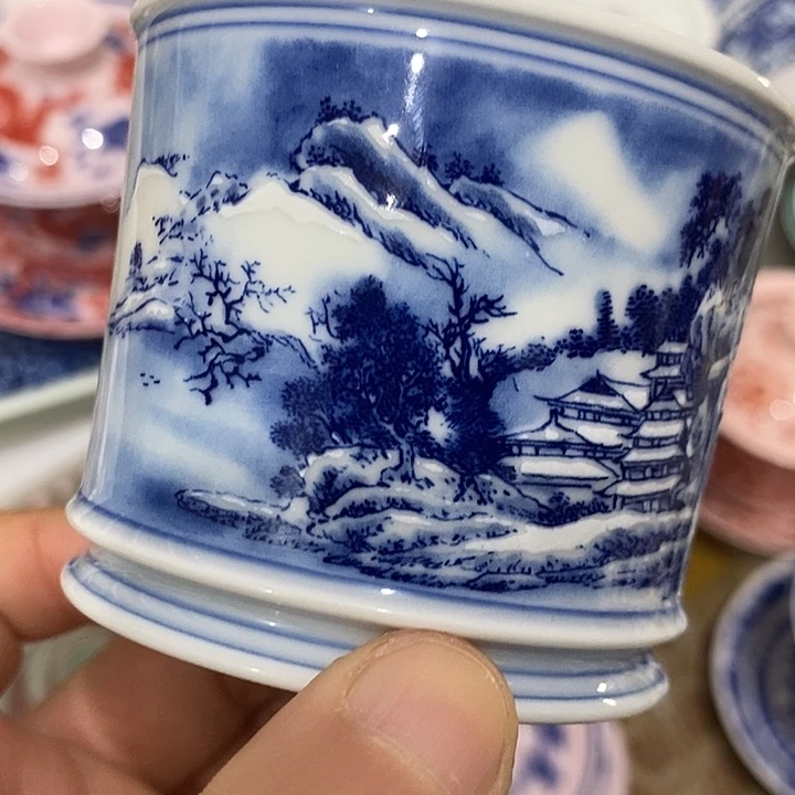 摆件陶景德镇陶瓷主人杯23444