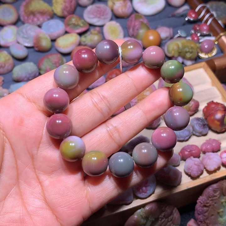 玛瑙/玉髓未镶嵌手链盐源玛瑙