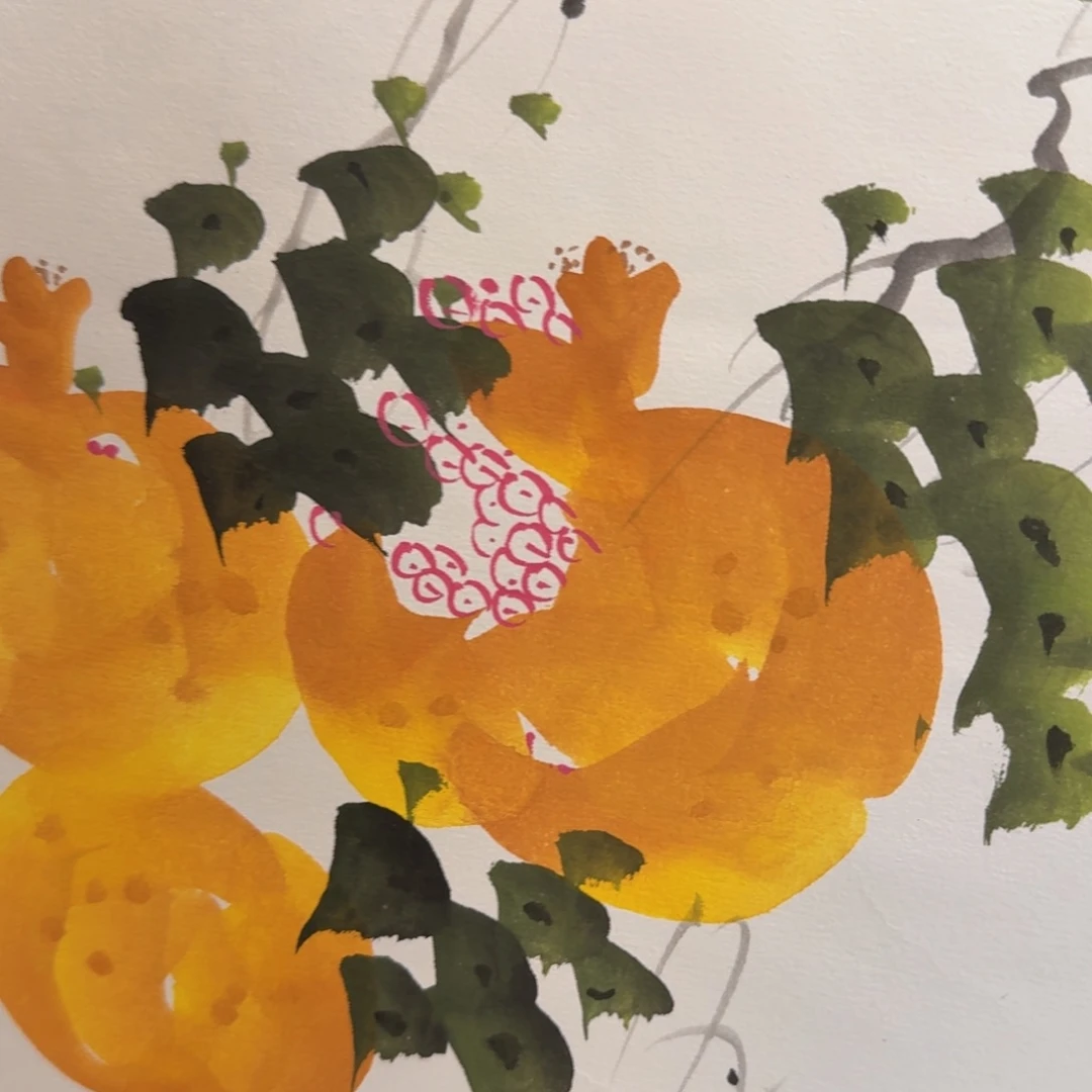 国画纯手绘山水花鸟作品