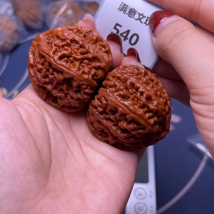 文玩核桃把件粗筋45.540