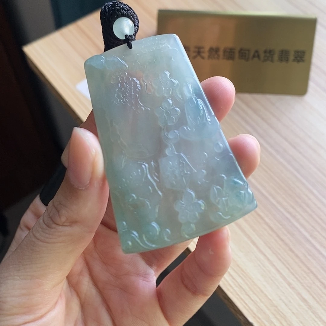 【闪购商品】颈饰未镶嵌翡翠卖****）天然缅甸A货翡翠