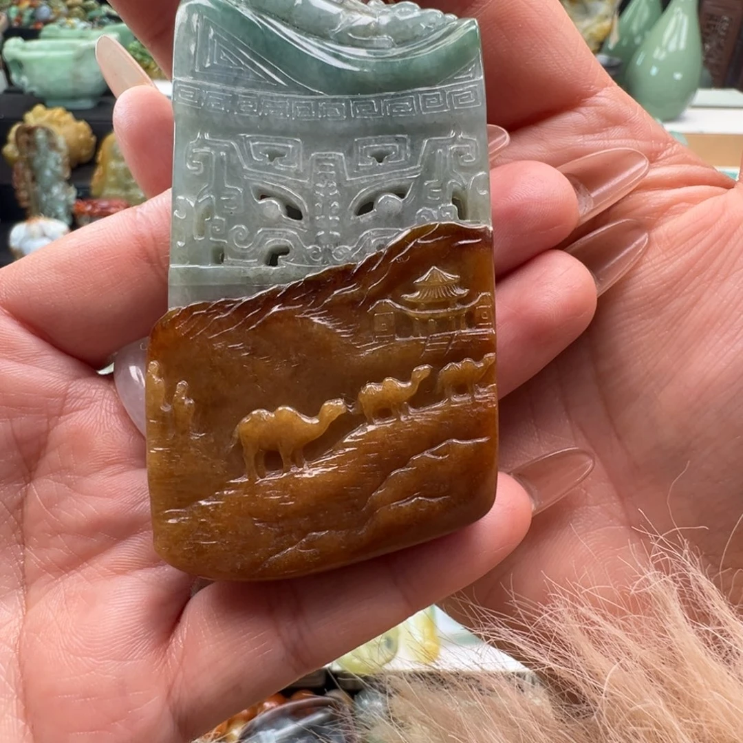 未镶嵌挂件翡翠天然缅甸