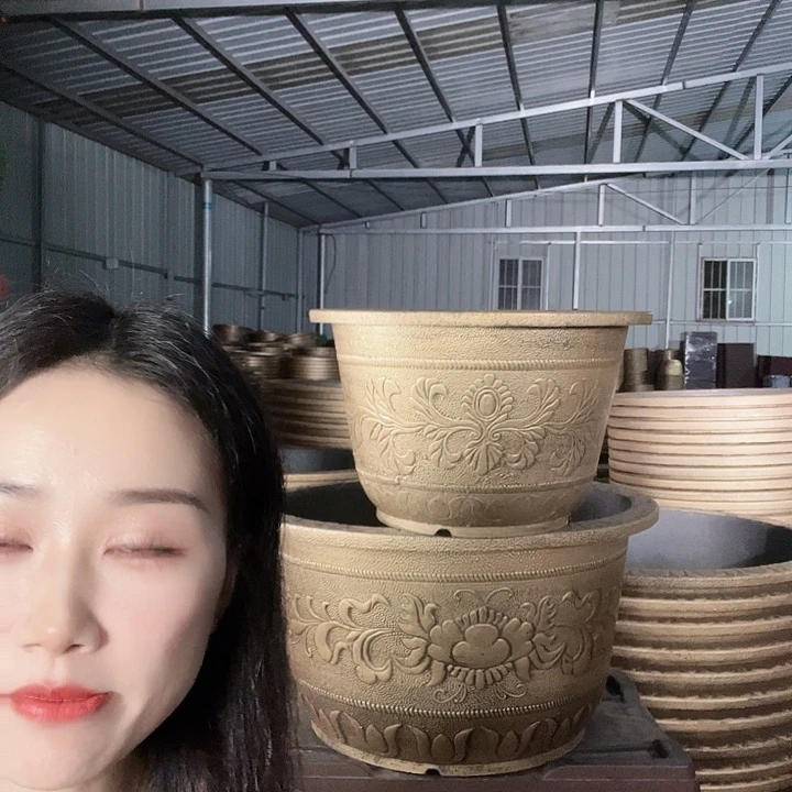 圆形60花盆一个无孔