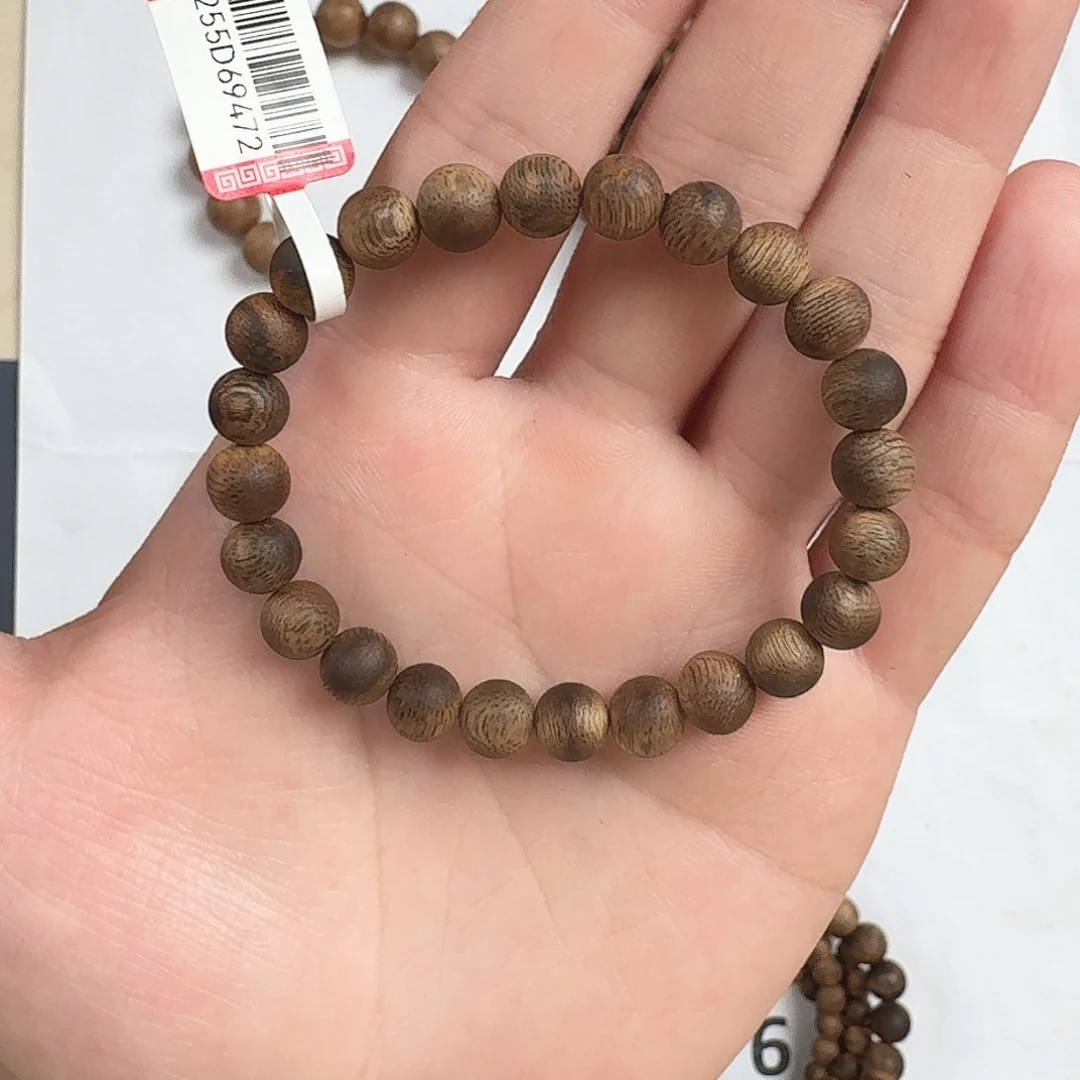沉香手串0.8单圈奇楠沉香手串