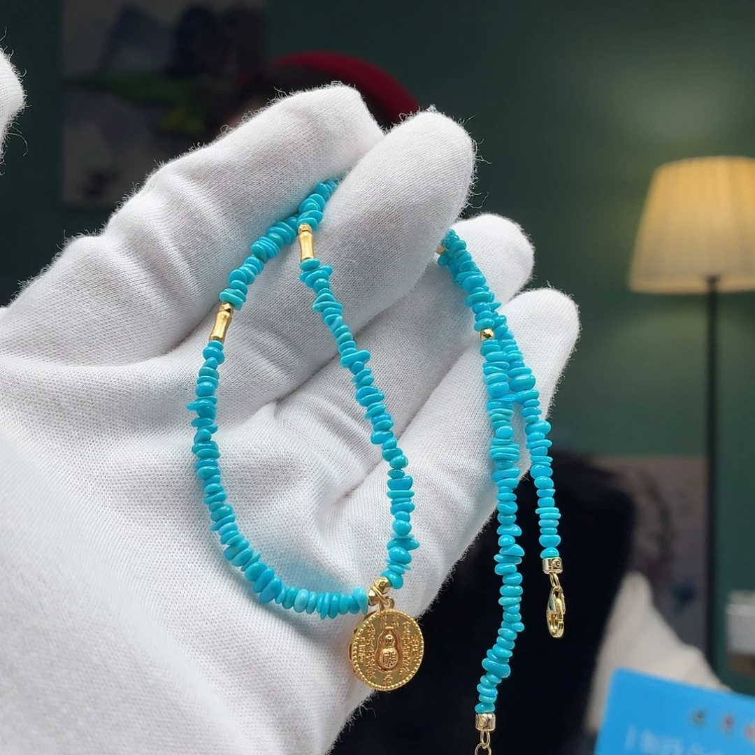 绿松石未镶嵌颈饰