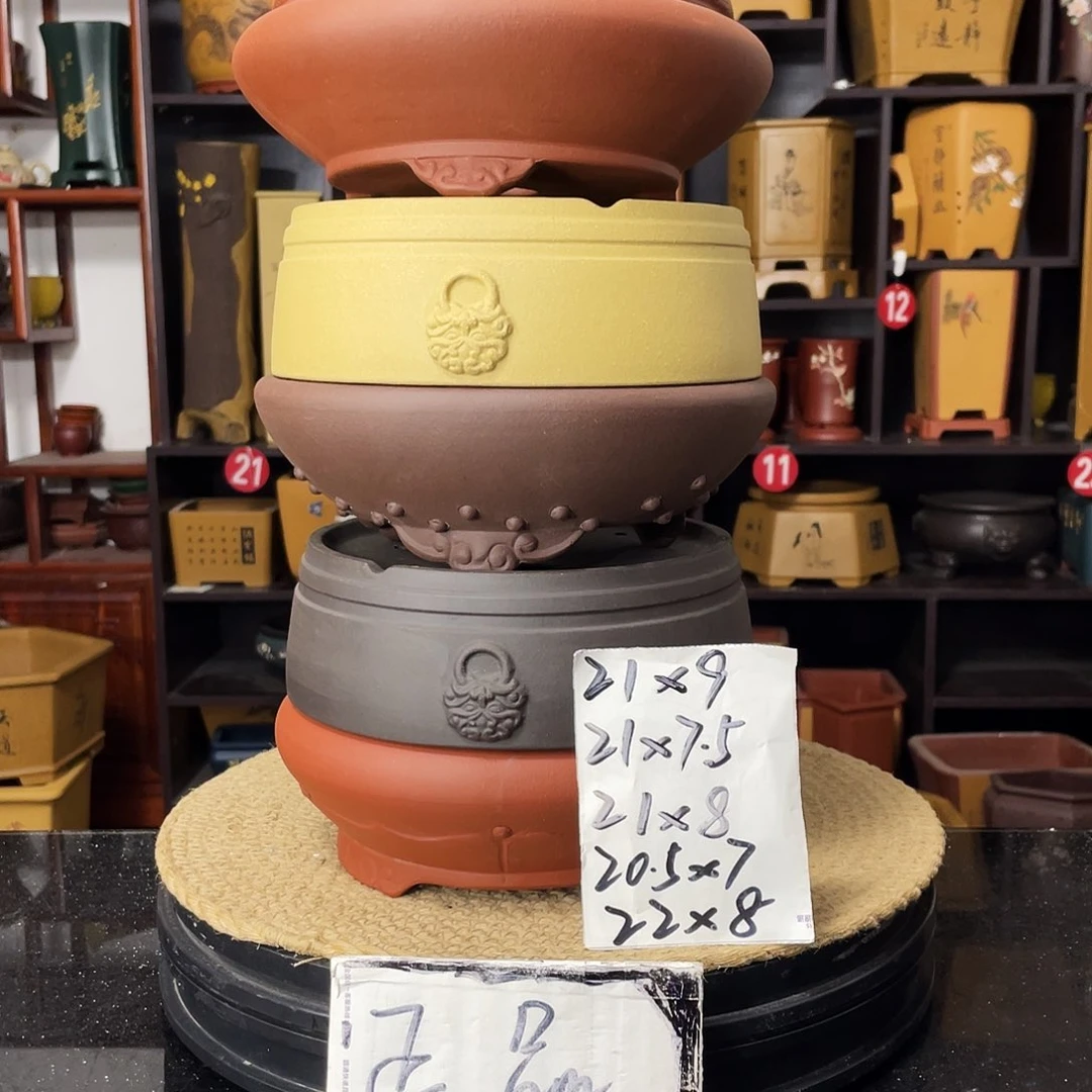 紫砂D-婉秋紫砂花盆