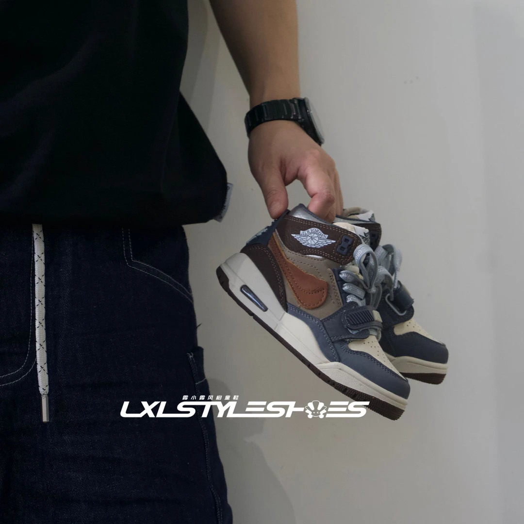 【气垫｜单里】2025年秋季新款儿童篮球鞋时尚潮流高帮休闲板鞋复古