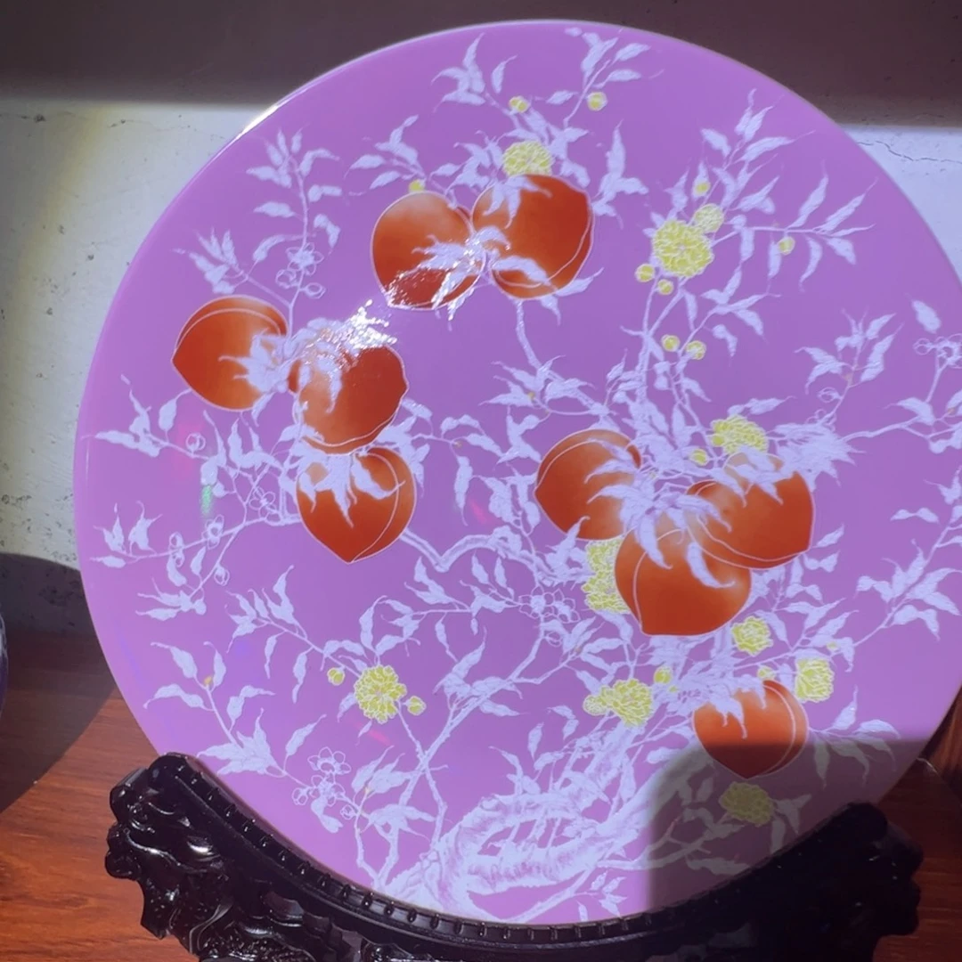 瓷片景德镇陶瓷桃盘一个