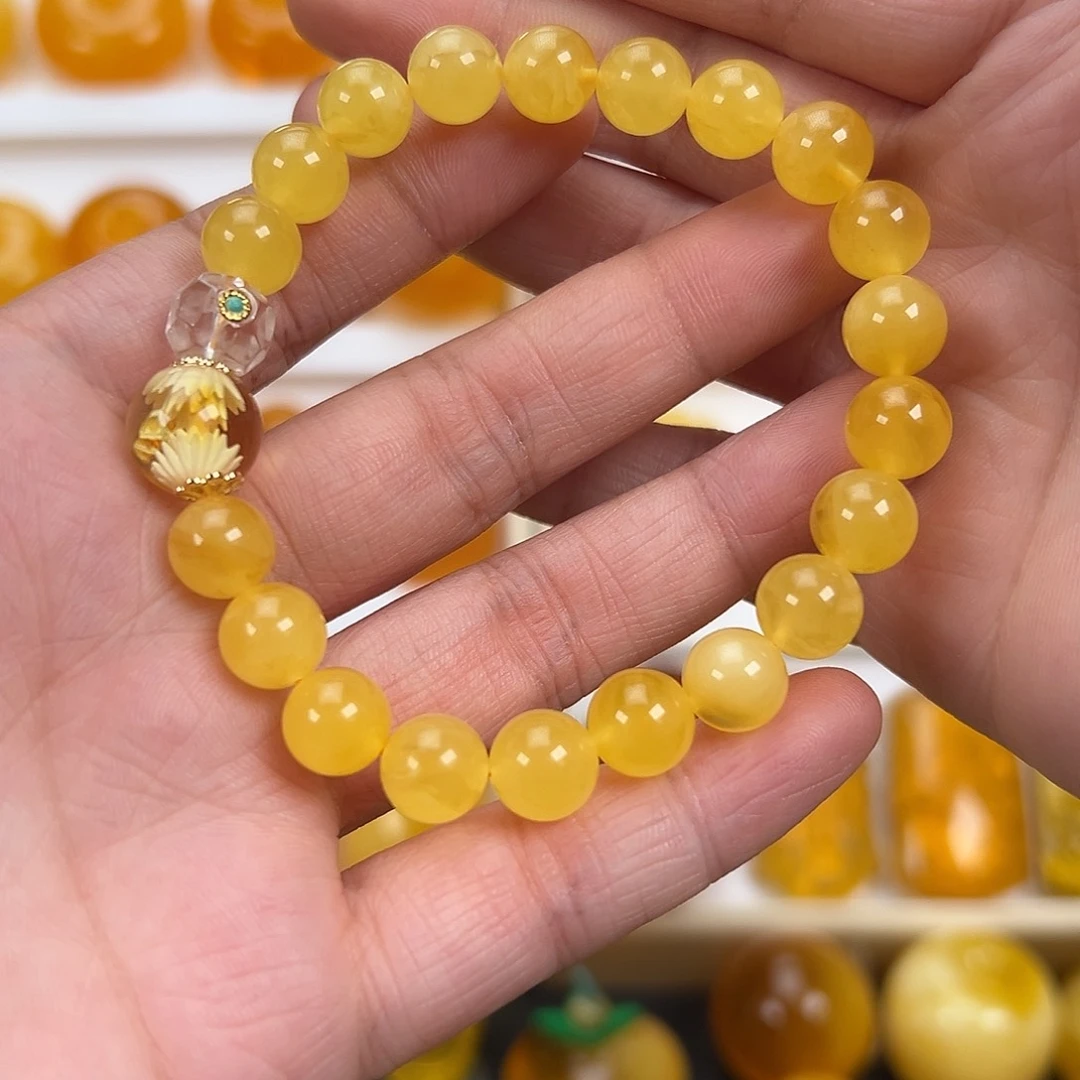 蜜蜡未镶嵌手串10.5克