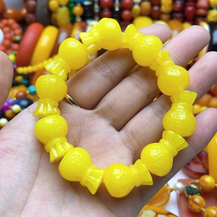 树脂制品1号钱袋手串