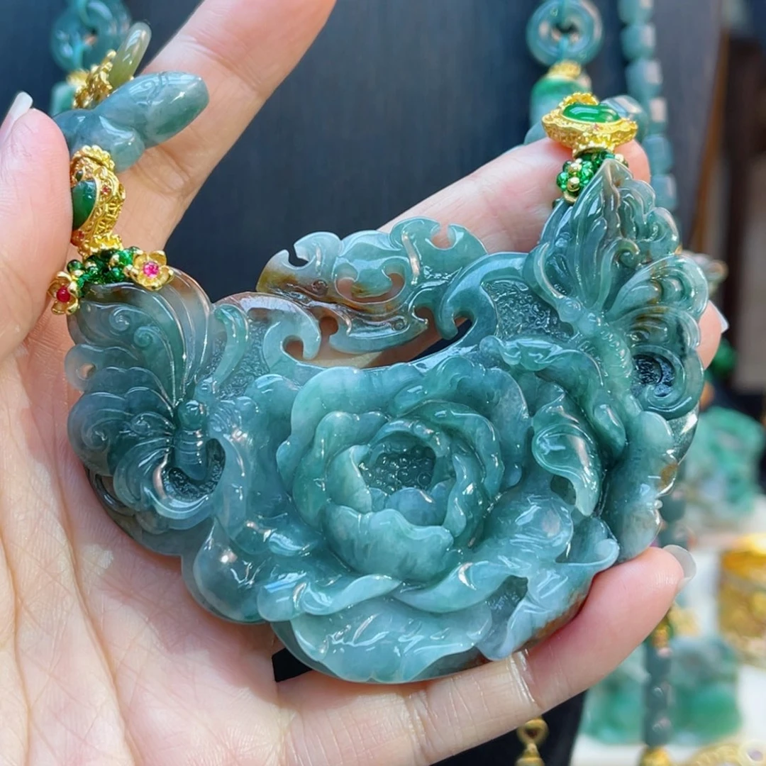 翡翠毛衣链未镶嵌姐****?48小时鉴赏期