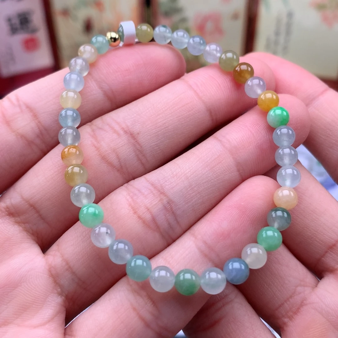 翡翠未镶嵌手链卡5