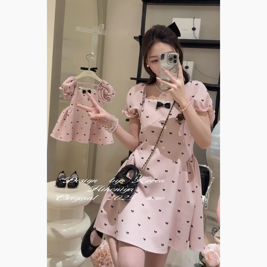 xian【心动时刻】二Hihoniya~2025春季欧若风亲子洋气韩版连衣裙
