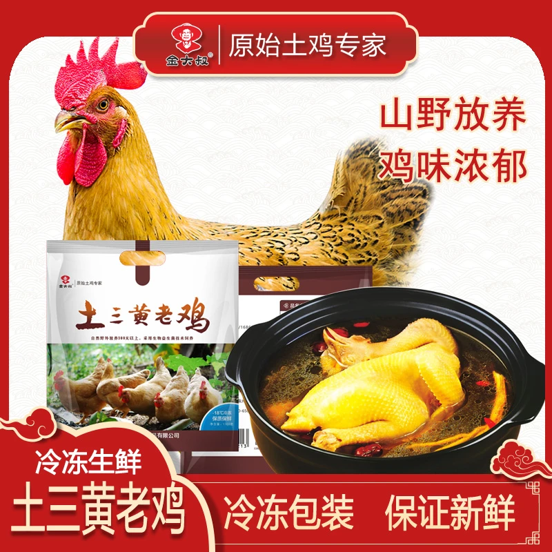 【春茂土三黄鸡】老母鸡！农家散养300天！