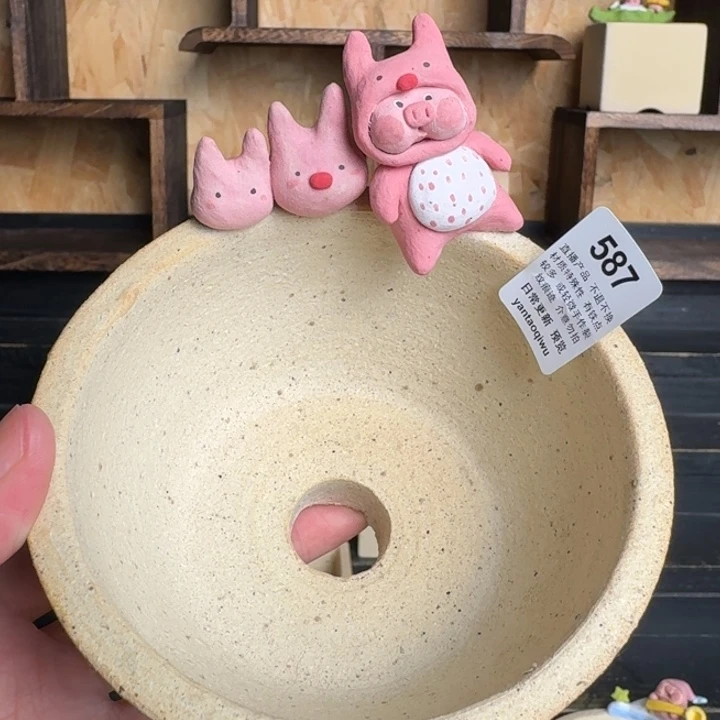 炏陶器物多肉花盆587