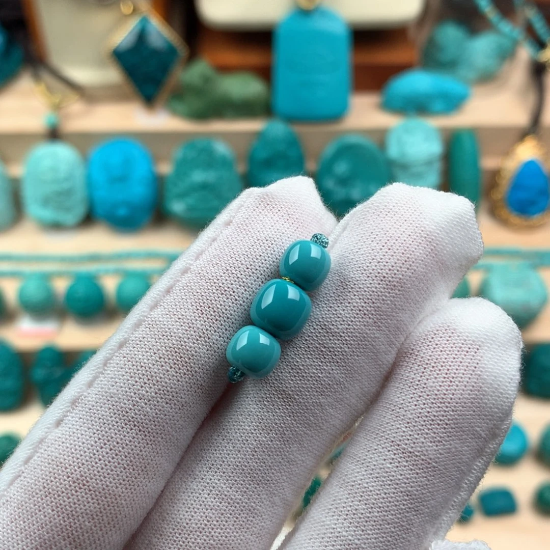 未镶嵌绿松石老型三连卡7