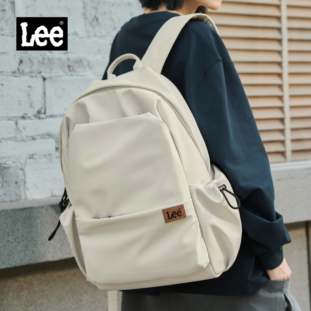 Lee潮流双肩包女2025新款轻便旅行背包时尚百搭学生书包电脑包男