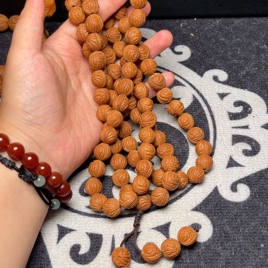 桃核手串龙纹桃核