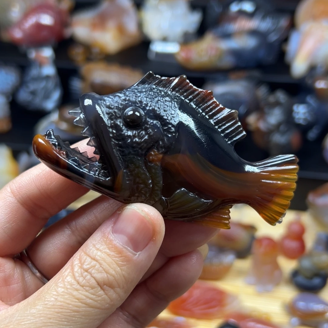 玛瑙/玉髓未镶嵌吊坠