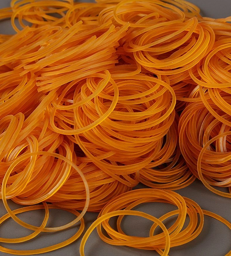 越南黄色橡皮筋高弹力高韧性耐拉扯工业皮筋捆菜绑豆角