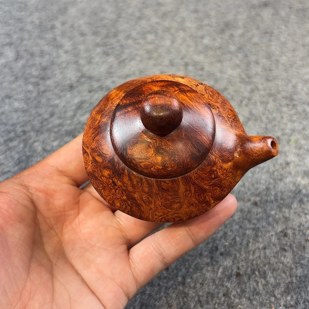 黄花梨/降香黄檀黄花梨榴花壶