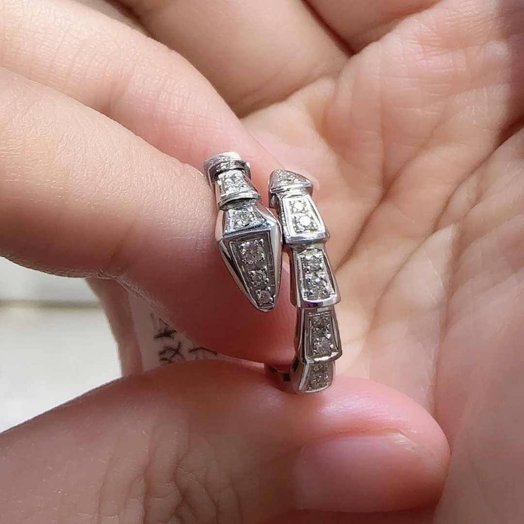 戒指/指环18K金镶嵌天然钻石15-16