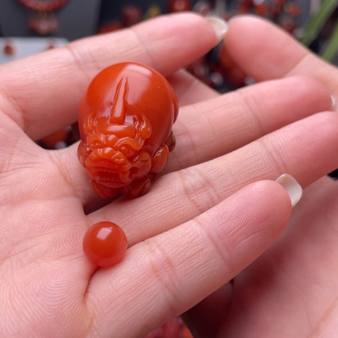 【闪购商品】南红玛瑙招财貔貅未镶嵌
