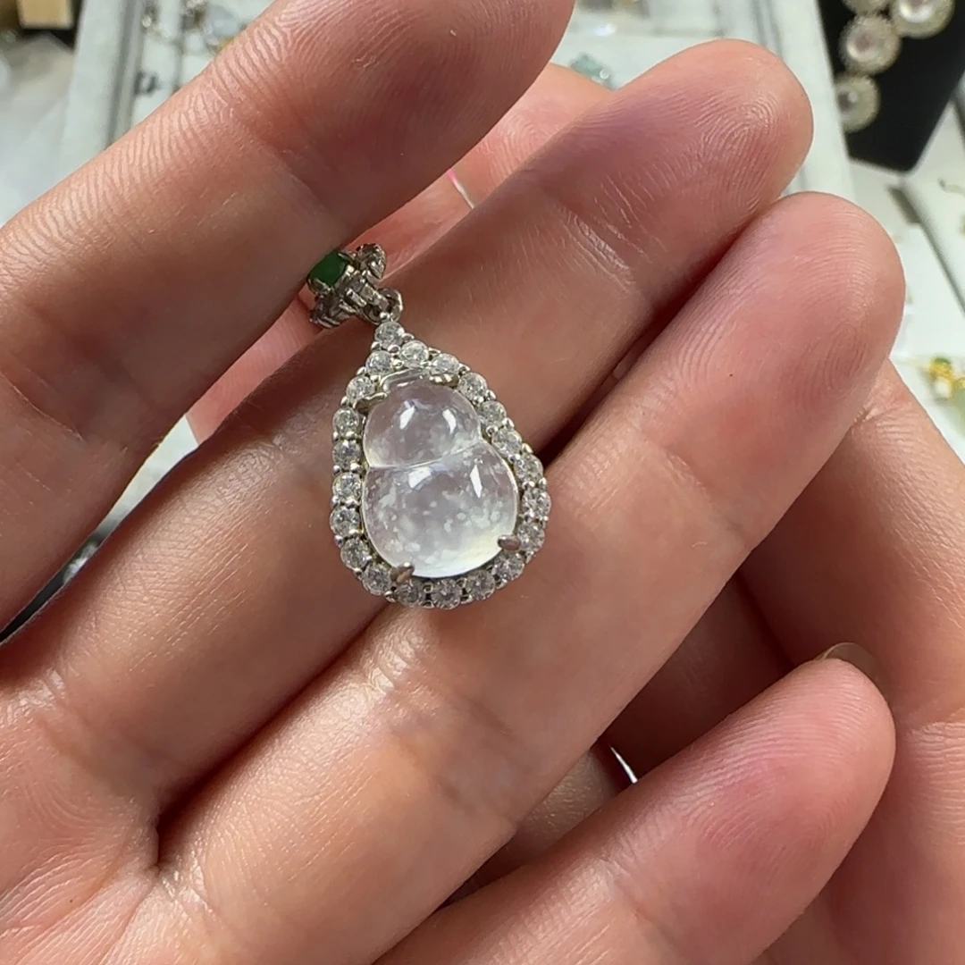 银S925镶嵌戒指翡翠