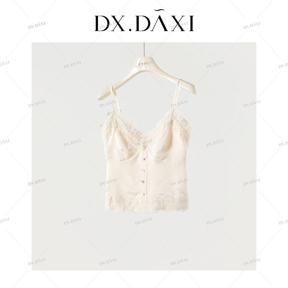 代大喜【浪漫香颂】吊带背心女款爆款2025新款吊带衫蕾丝内搭上衣
