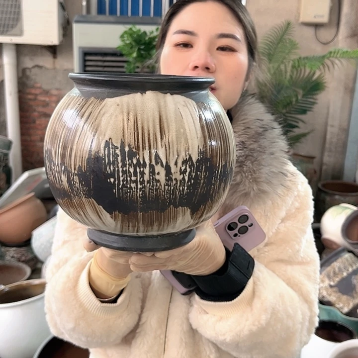 正品口17高21花盆……