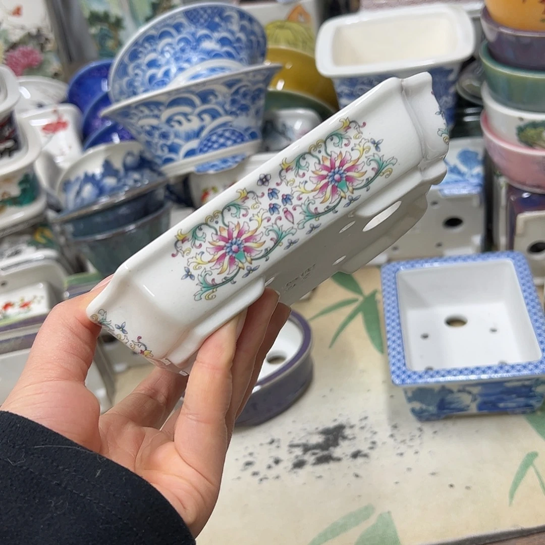 紫砂花盆550号瑕疵16/12/3.5cm福利