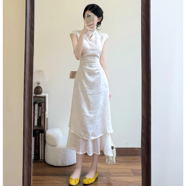 新中式女装改良旗袍订婚礼服年轻款少女高级感连衣裙夏季2025新款