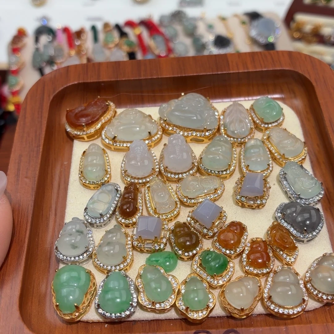 翡翠银S925镶嵌颈饰280一个可挑