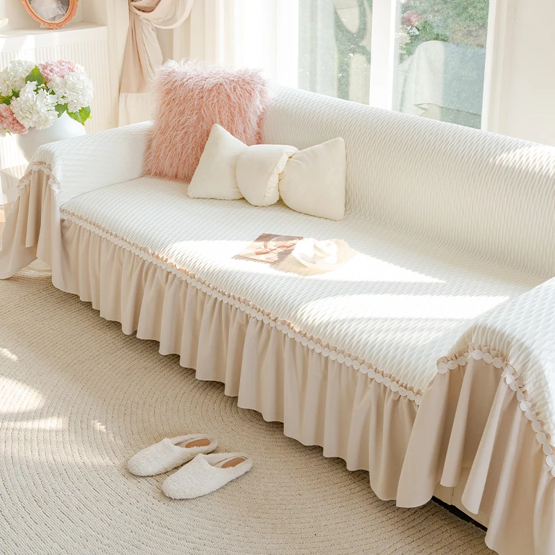 一整张轻奢高级感沙发盖布巾四季通用防滑防猫抓沙发套罩坐垫毯子