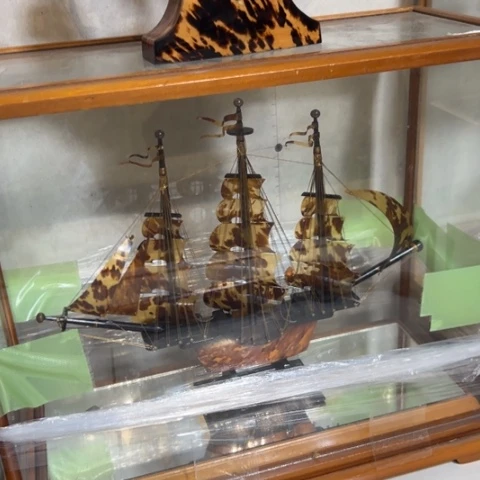 蜜安罐瓷香炉锡茶则