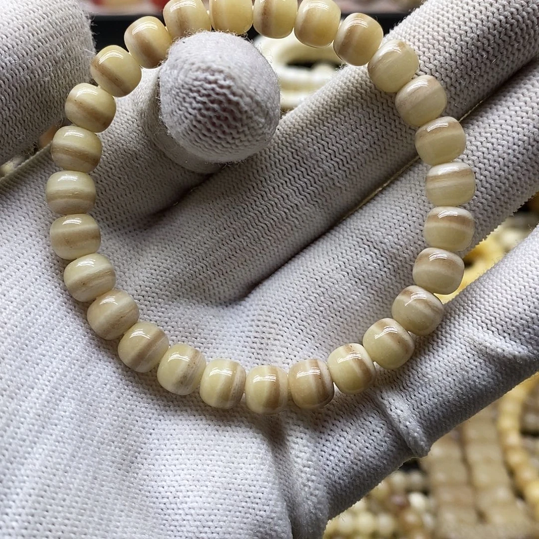 荆***伯驼骨手串/手链精美人工养殖驼骨