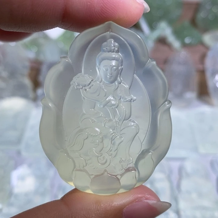 岫玉未镶嵌吊坠吊坠