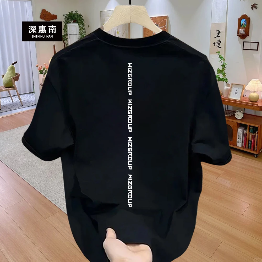 深惠南美式痞帅重磅短袖T恤青年男女百搭款夏季ins潮牌街头宽松圆
