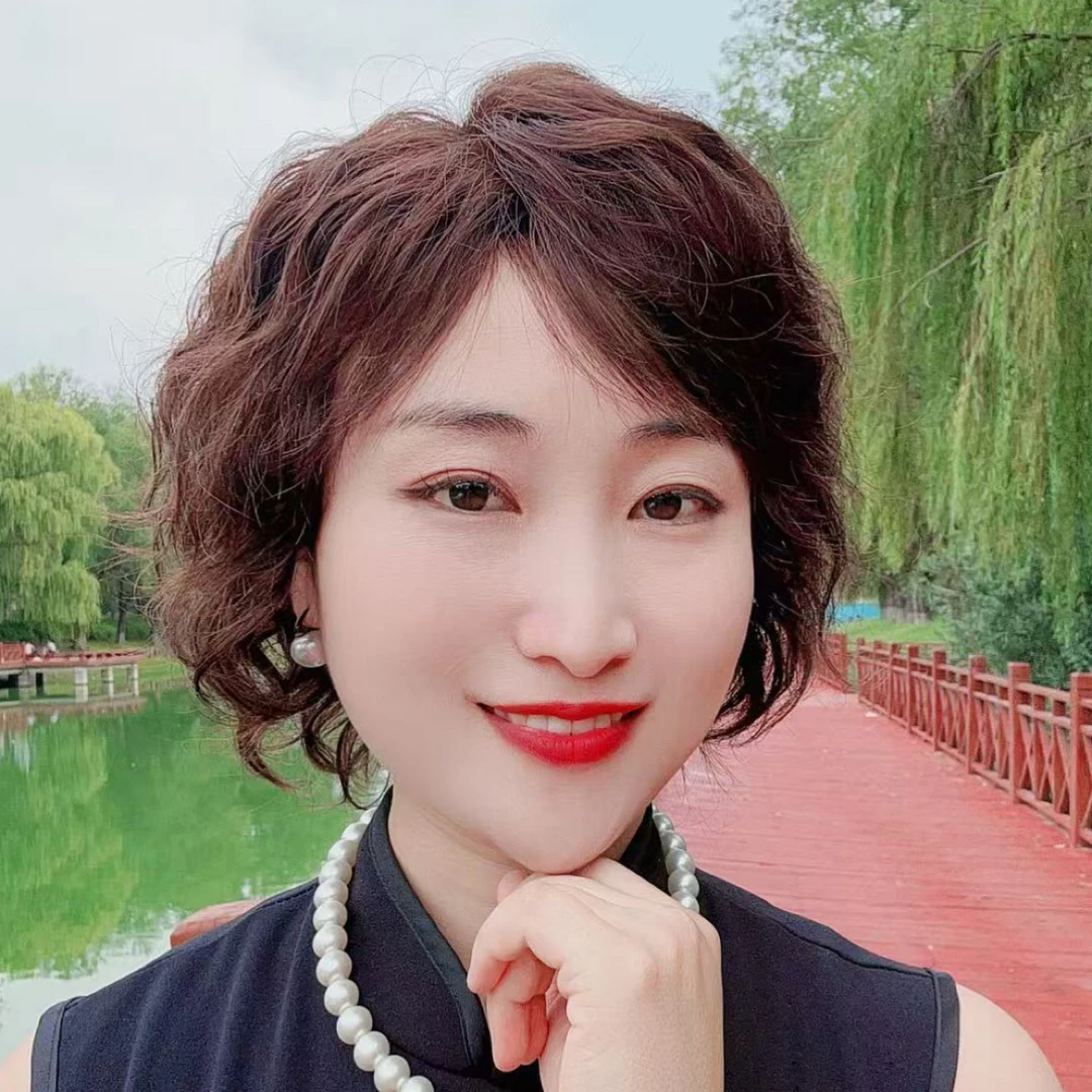 6001时尚满卷灵秀纯手工全真发超透气高档假发