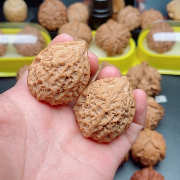 吊坠文玩核桃沈鸡36×37×