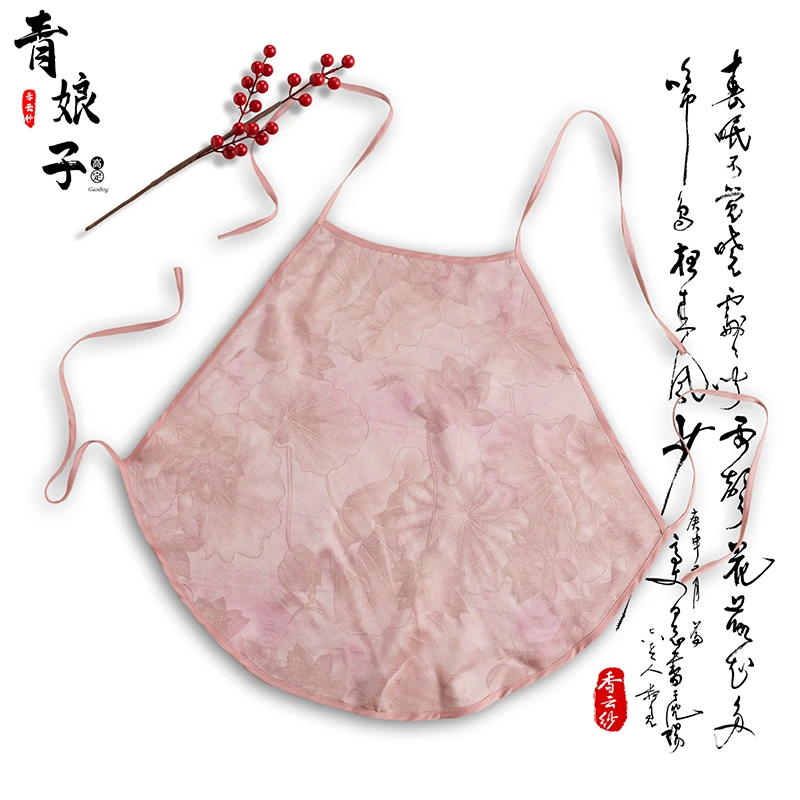 青娘子真丝提花复古国风打底肚兜吊带60604