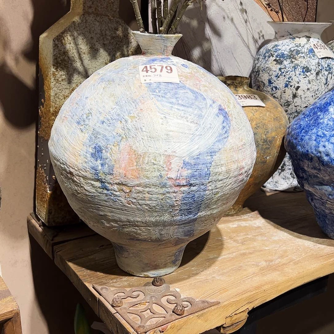 瓶4579高36口3陶瓷花瓶无孔